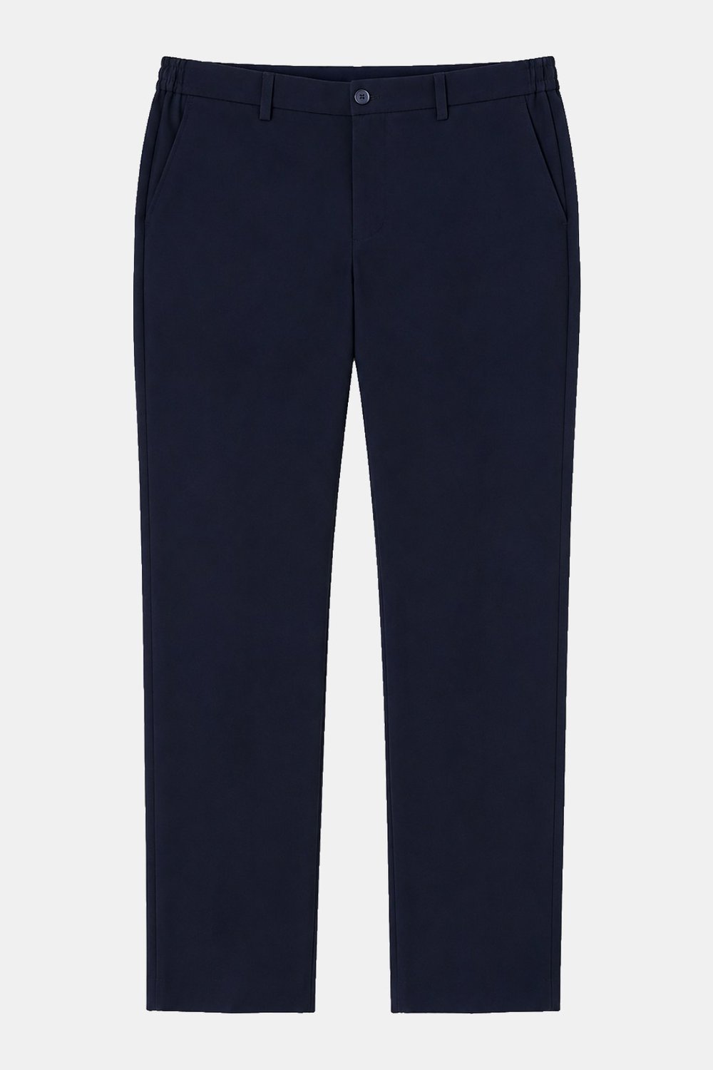 Lacivert Yanı Lastikli Köprülü Kemerli Slim Fit Jogger Pantolon