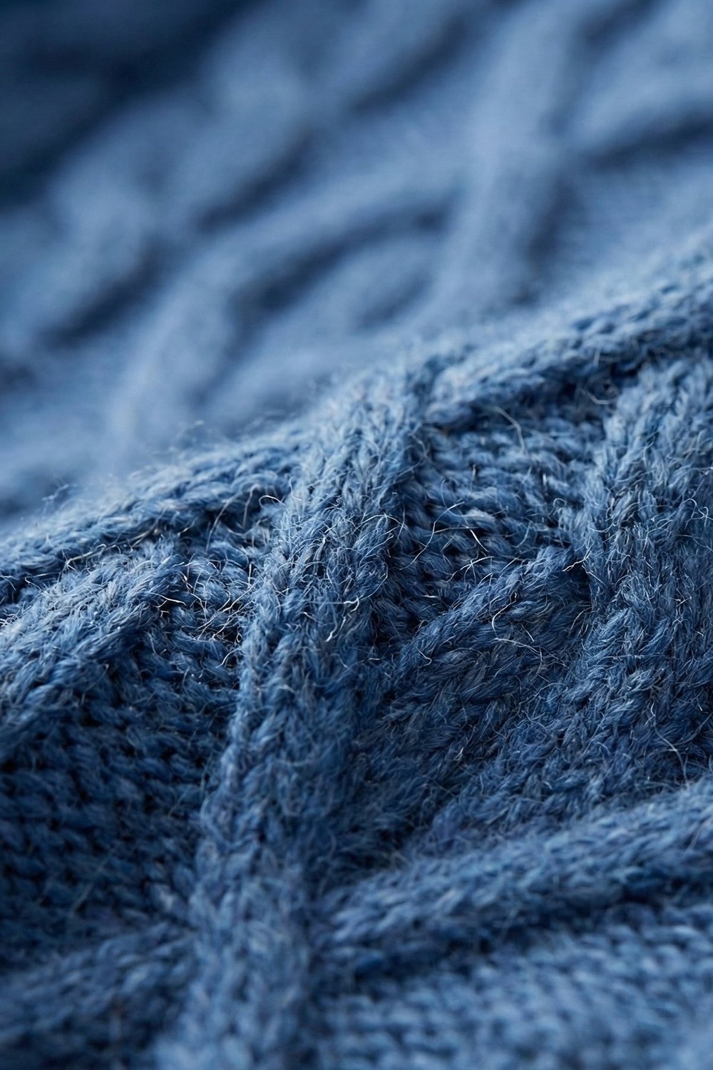 Mavi Regular Fit Yün Karışımlı Desenli Tam Balıkçı Yaka Erkek Triko Kazak