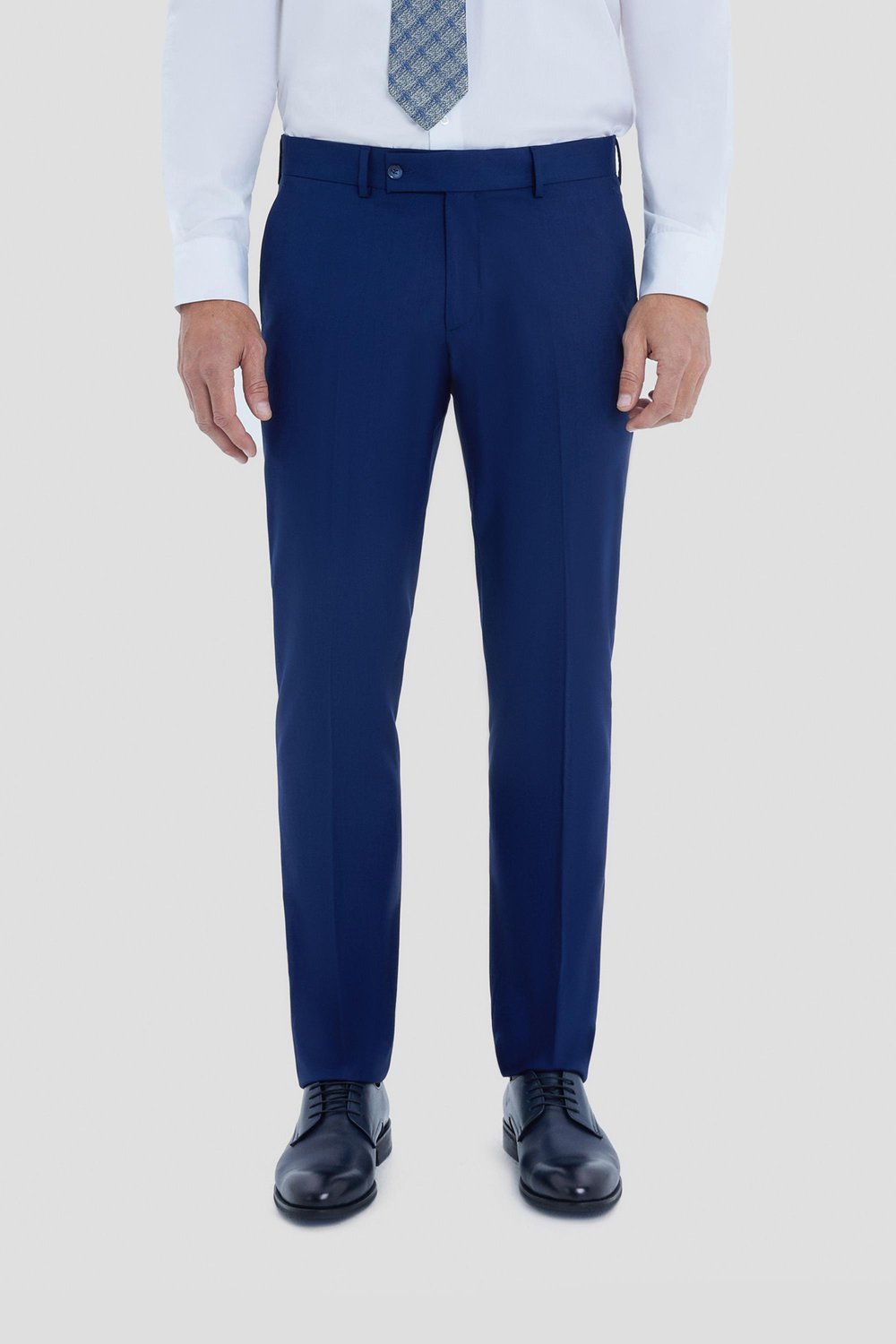 Lacivert  Slim Fit Mono Yaka Klasik Takım Elbise