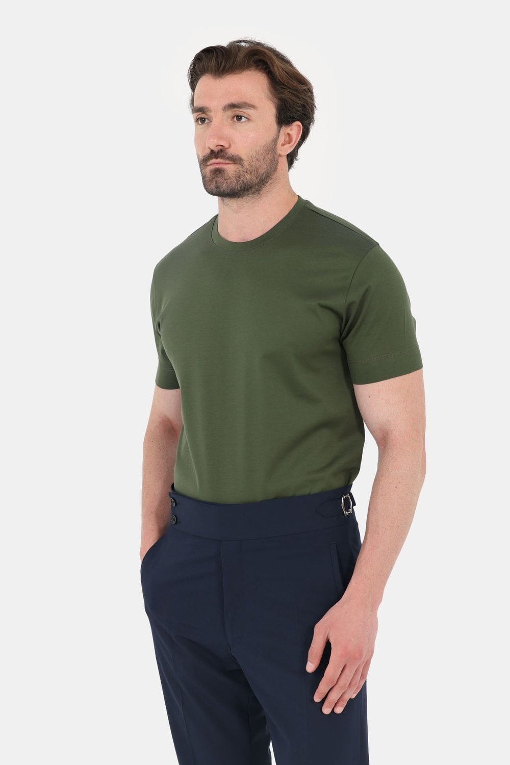 Nefti %100 Pamuk Regular Fit Bisiklet Yaka Basic T-shirt