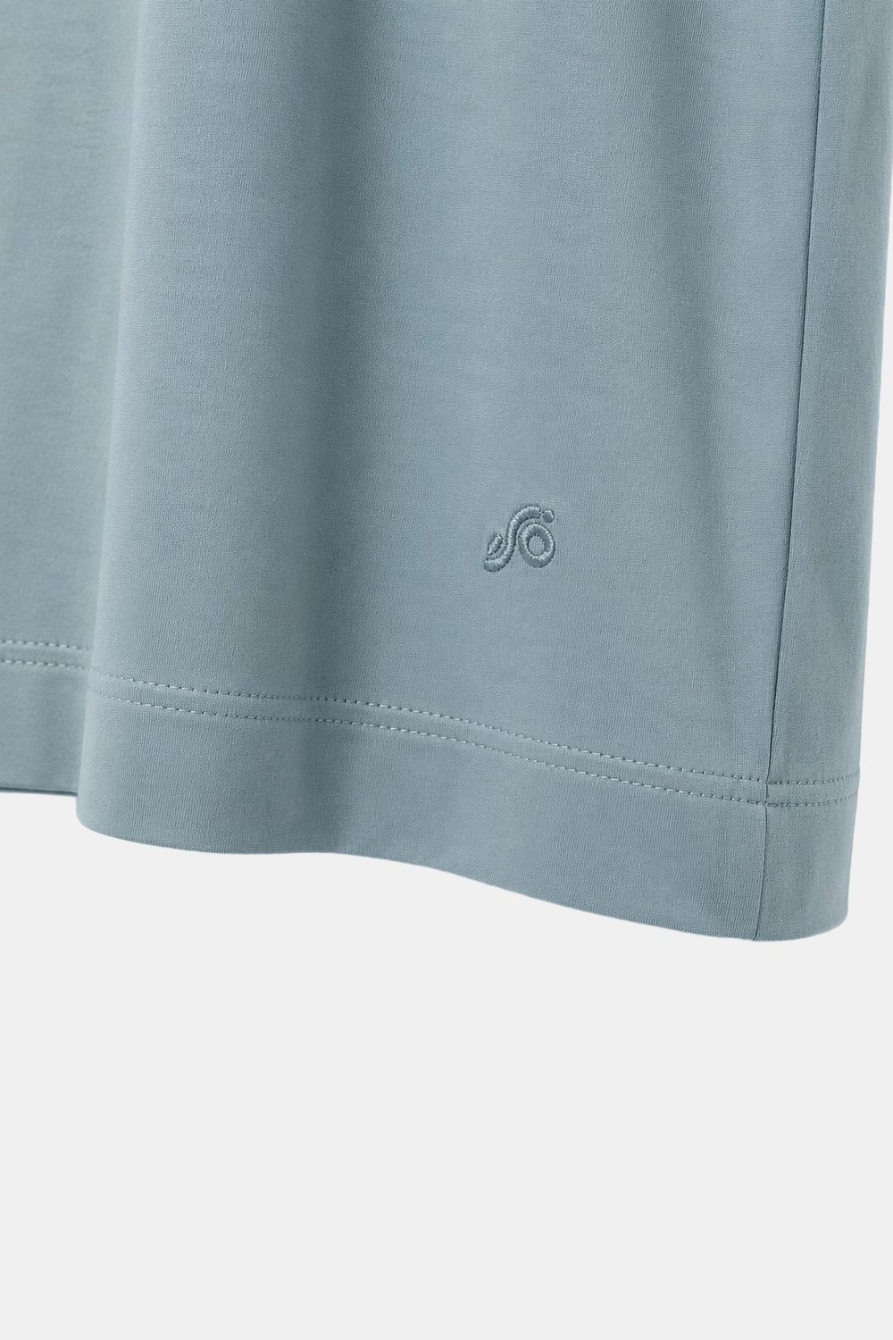 Okaliptus Yeşili %100 Pamuk Regular Fit Bisiklet Yaka Basic T-shirt