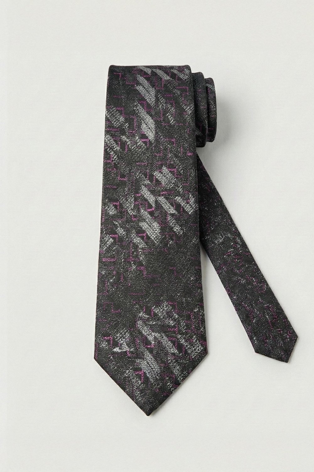 Sabri Özel Mor %100 Mikrofiber Erkek Kravat
