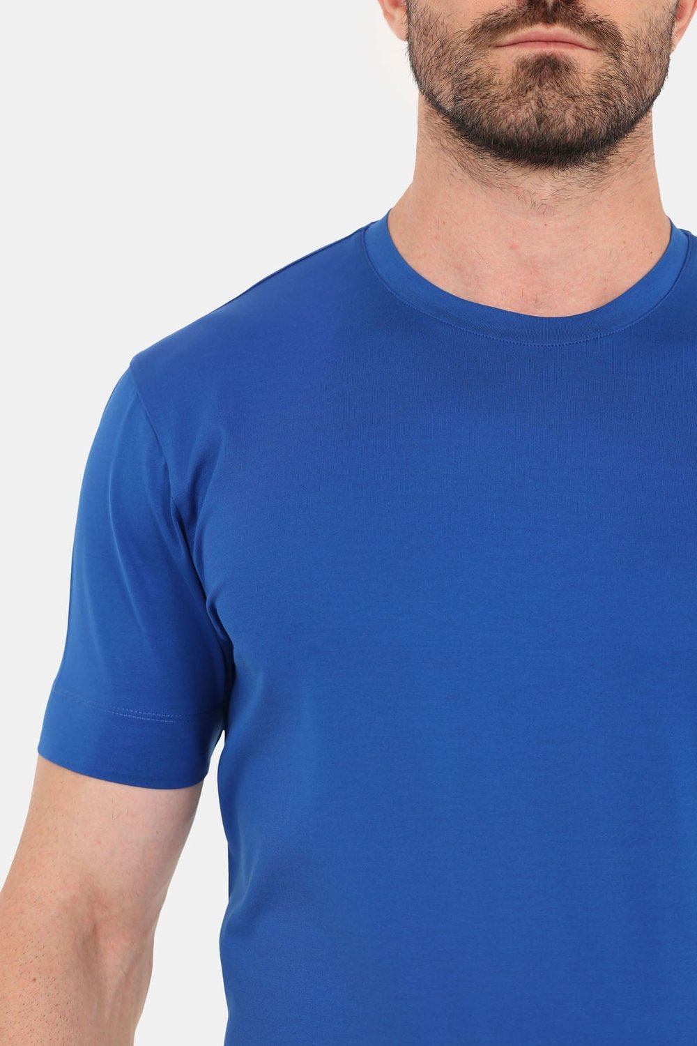 Saks %100 Pamuk Regular Fit Bisiklet Yaka Basic T-shirt
