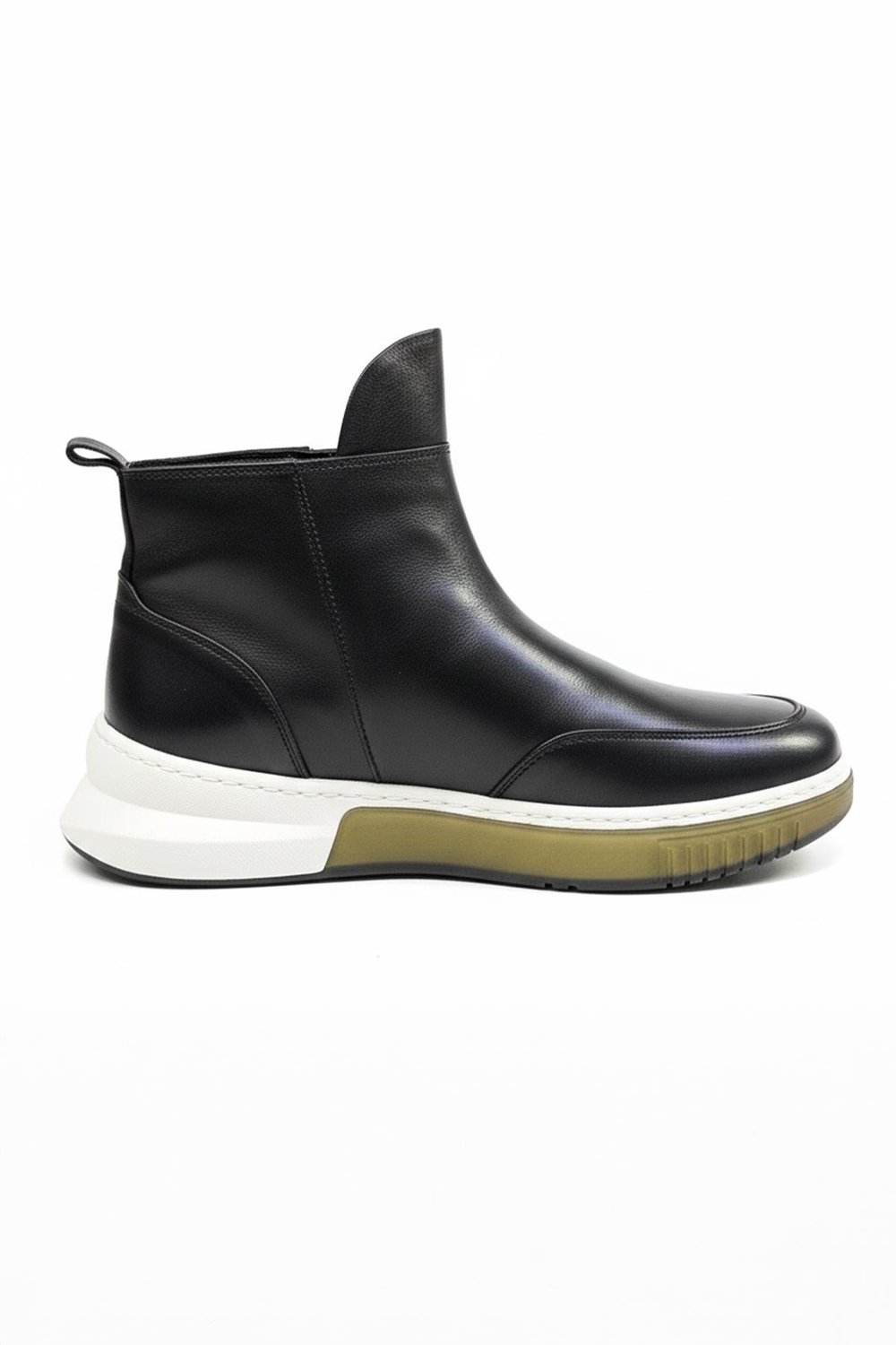Giotelli Siyah Hakiki Deri Casual Chelsea Bot