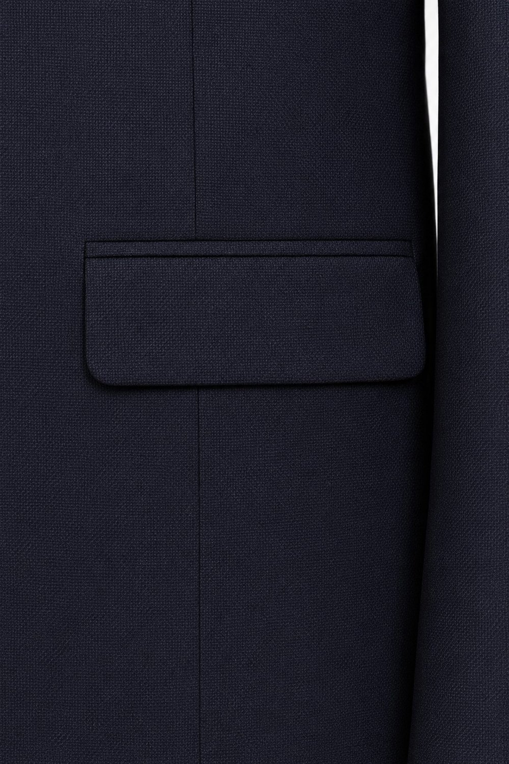 Siyah Slim Fit Normal Bel 6 Drop Mono Yaka Takım Elbise