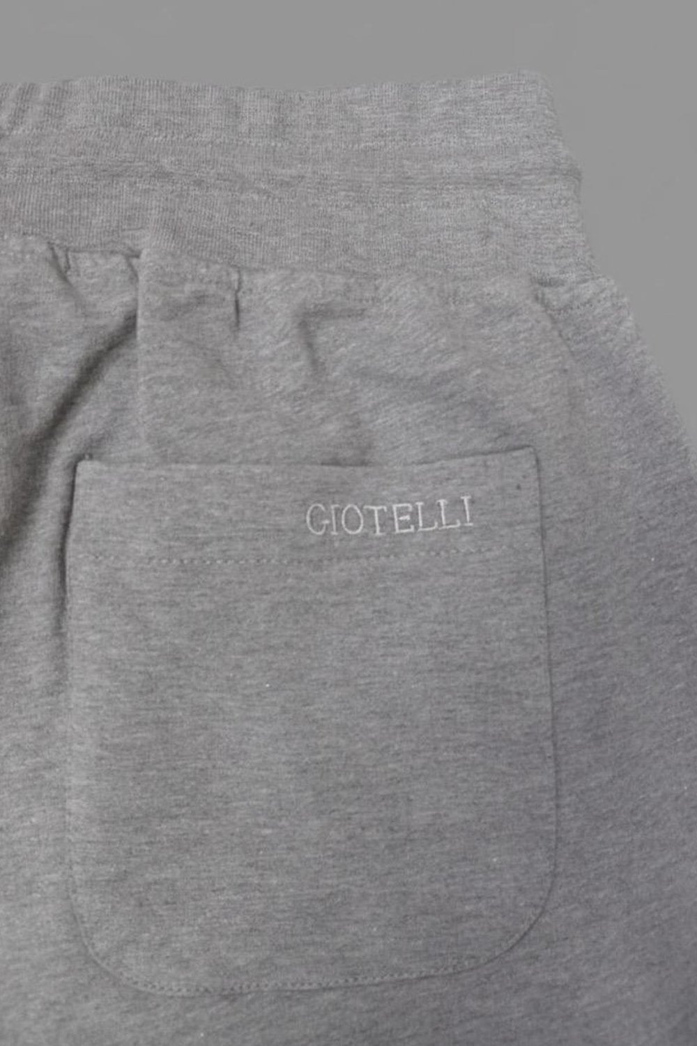 Giotelli Gri Melanj Regular Fit Pamuk Karışımlı Fermuarlı Erkek Eşofman Takımı