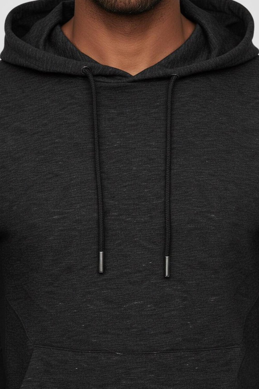 Giotelli Siyah Regular Fit Pamuk Karışımlı Kapüşonlu Erkek Eşofman Takımı