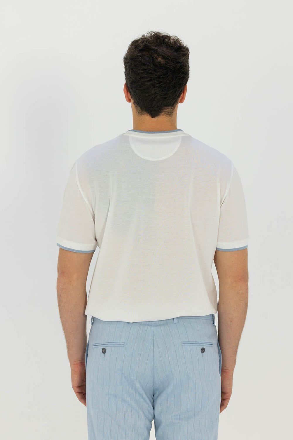 T-SHIRT Optik Beyaz-Mavi