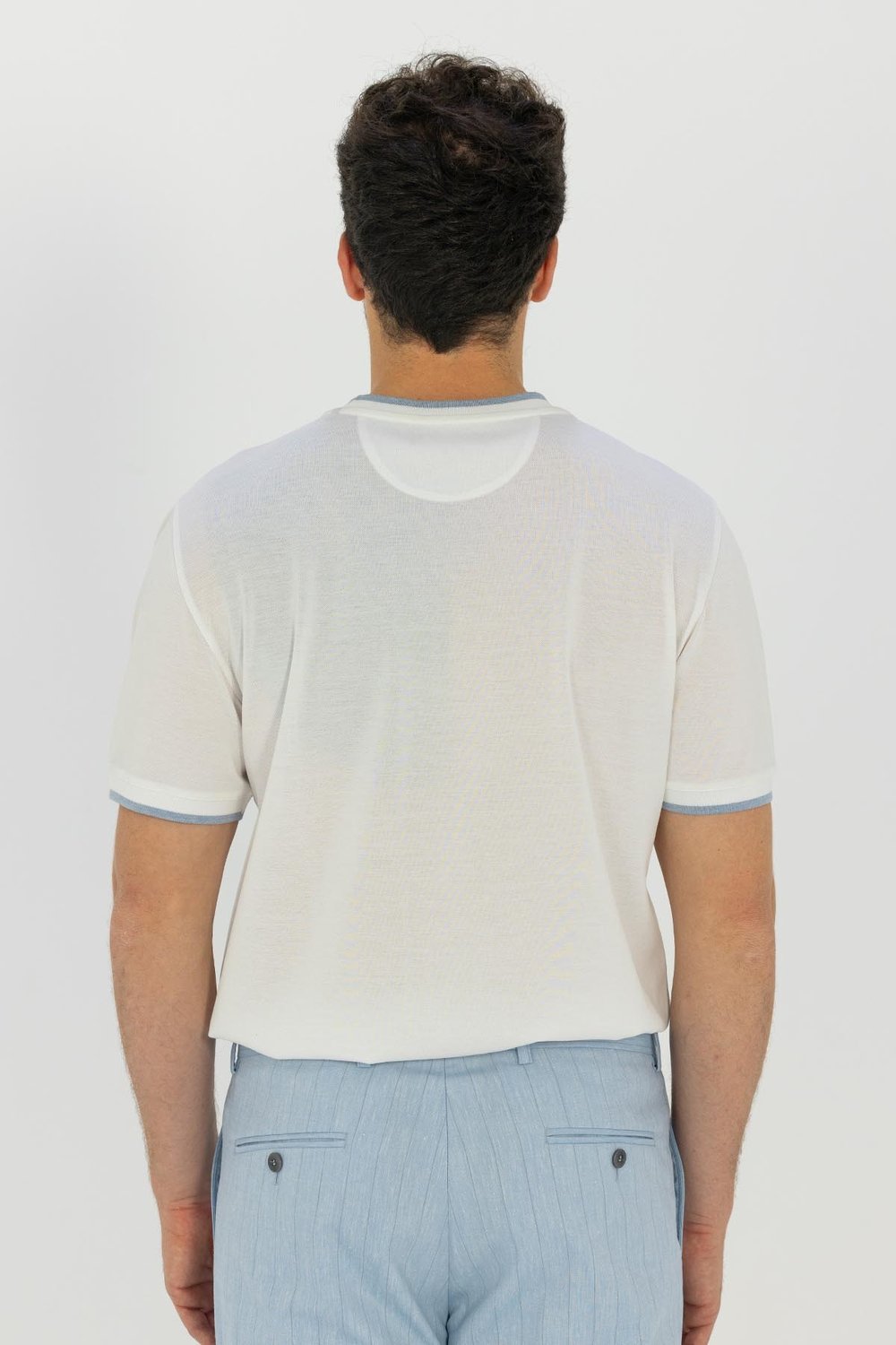 T-SHIRT Optik Beyaz-Mavi