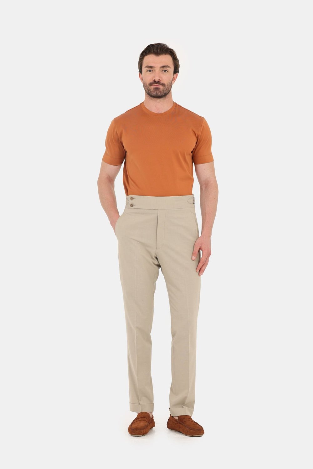 Tarçın %100 Pamuk Regular Fit Bisiklet Yaka Basic T-shirt
