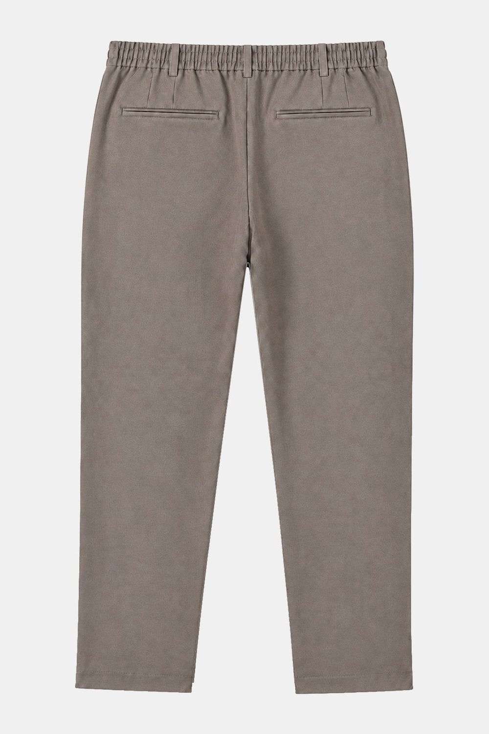 Kahve Dokulu Arka Lastikli Köprü Kemerli Bağcıklı Slim Fit Jogger Pantolon