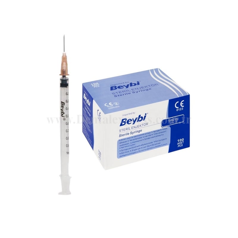 Beybi Steril Enjektör 1 ml Kutu içi 100 Adet