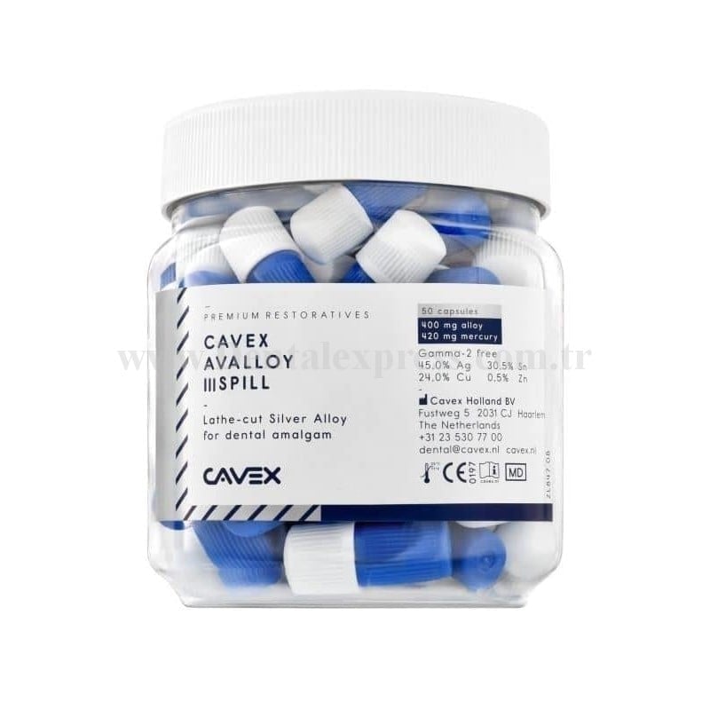 Cavax Avalloy Kapsül Amalgam %45 Gümüş 50li