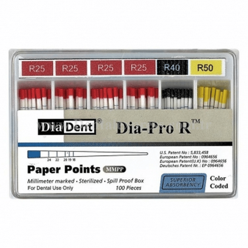 Diadent Dia-Pro R Paper Points - Resiproc Kanal Eğeleri İçin