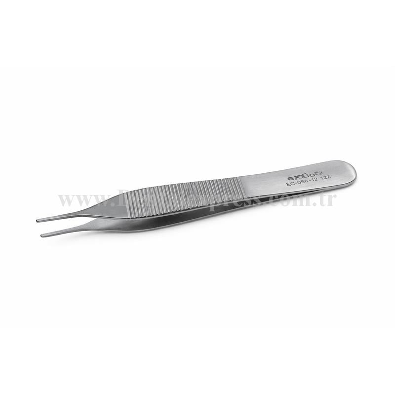 Exlin Düz Penset Dişsiz Mikro (Adson) 12cm