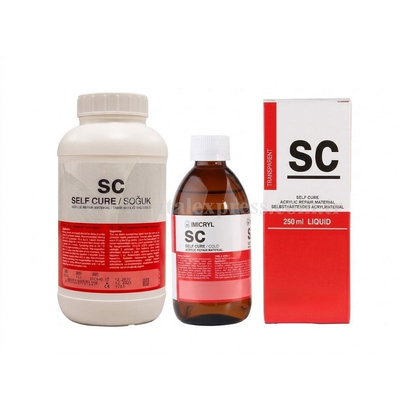 Imicryl SC Soğuk Akrilik Set 450  Gr Toz 250 ml Likit