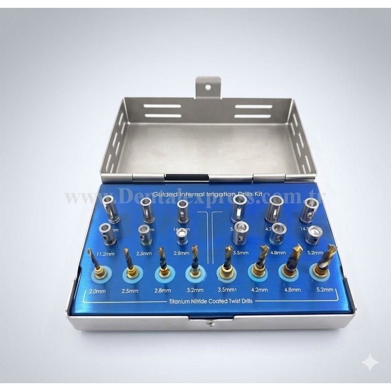 Queen Stoperli Kemik Frezi 2/2.5/2.8/3.2/3.6/4.2/4.8/5.2 mm 21 Ad./Kaset