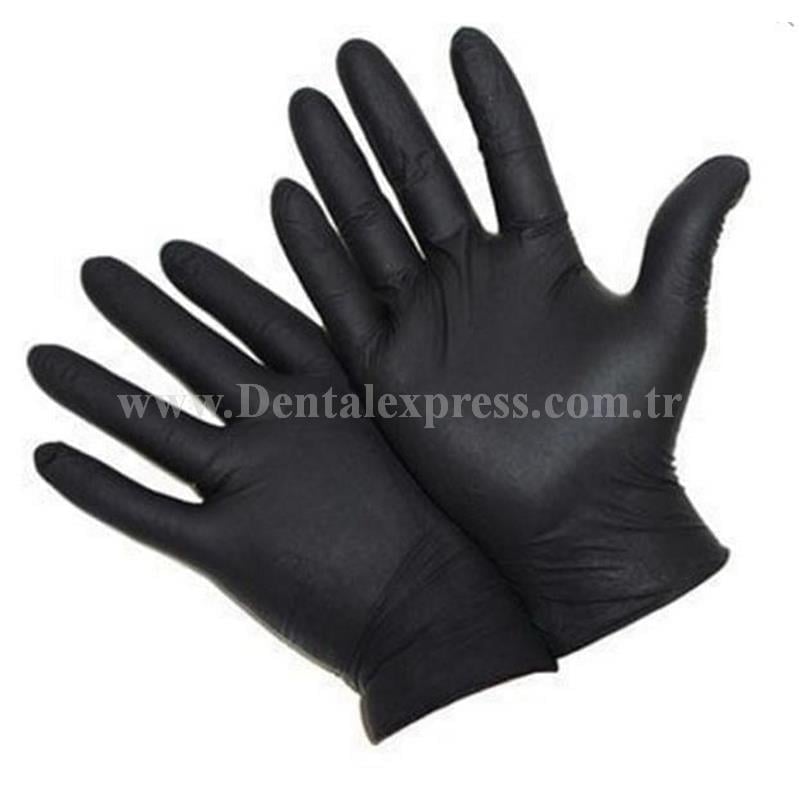 Siyah Nitril Eldiven 100lü (Small,Medium ve Large)