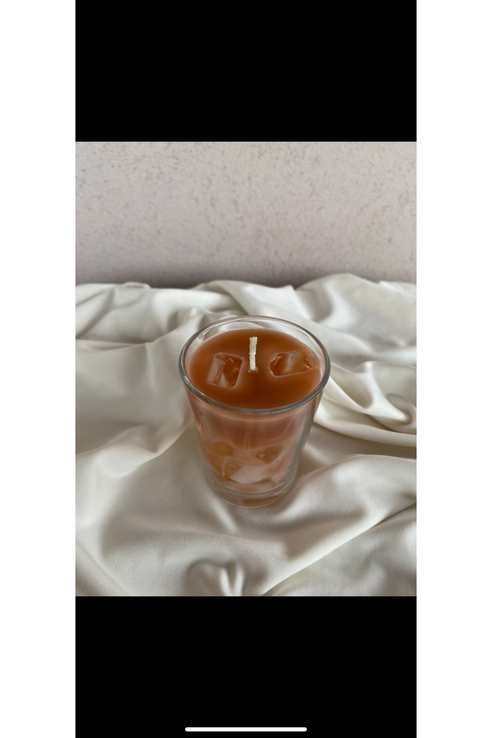 Buzlu Kahve İce Latte Mum Kahve Kokulu Bardak Mum