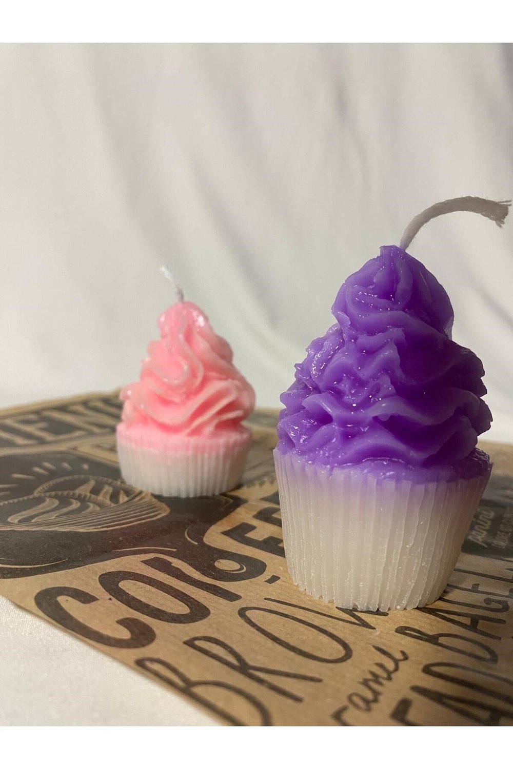 Cupcake Tasarım Kek Mum 2 Adet