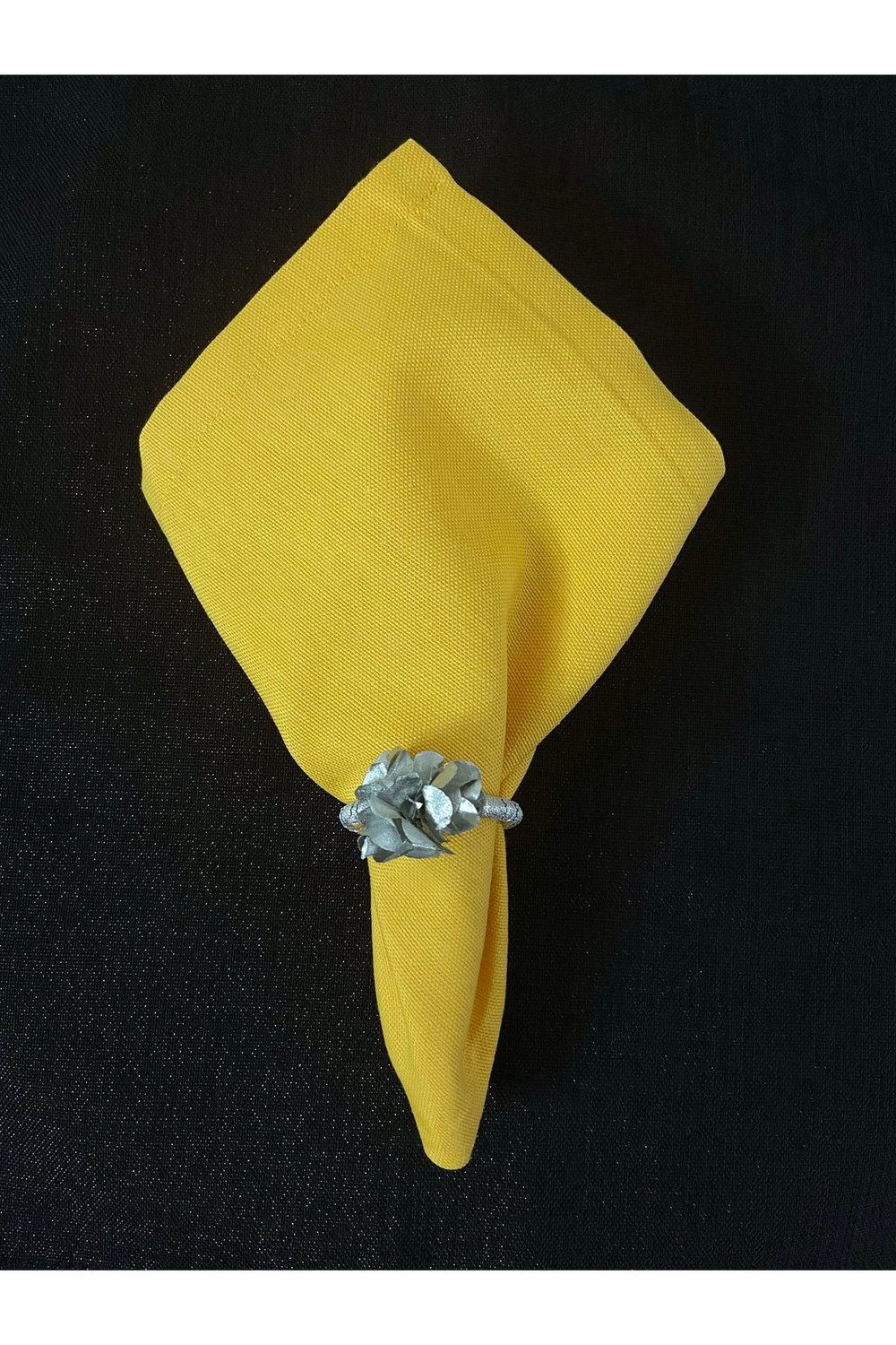 Dertsiz Kumaş Servis Peçetesi 6'lı Set Sarı