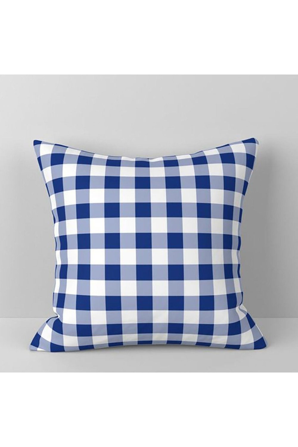 Kareli İçi Dolgulu Piknik Minderi 1 Adet  40 x 40cm Mavi