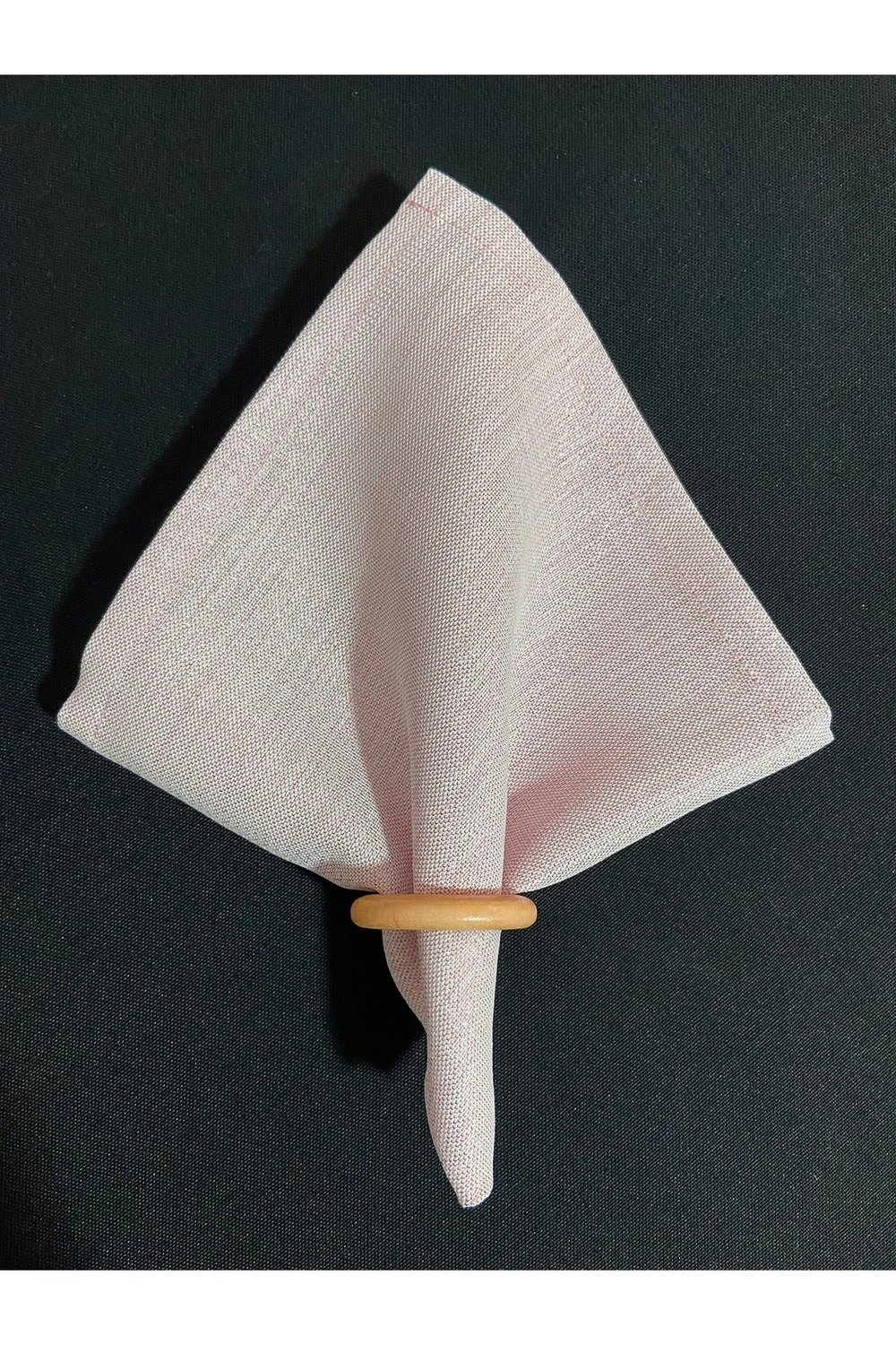 Keten Görünümlü Simli Dertsiz Servis Peçetesi 35x35 Pembe 6 Adet