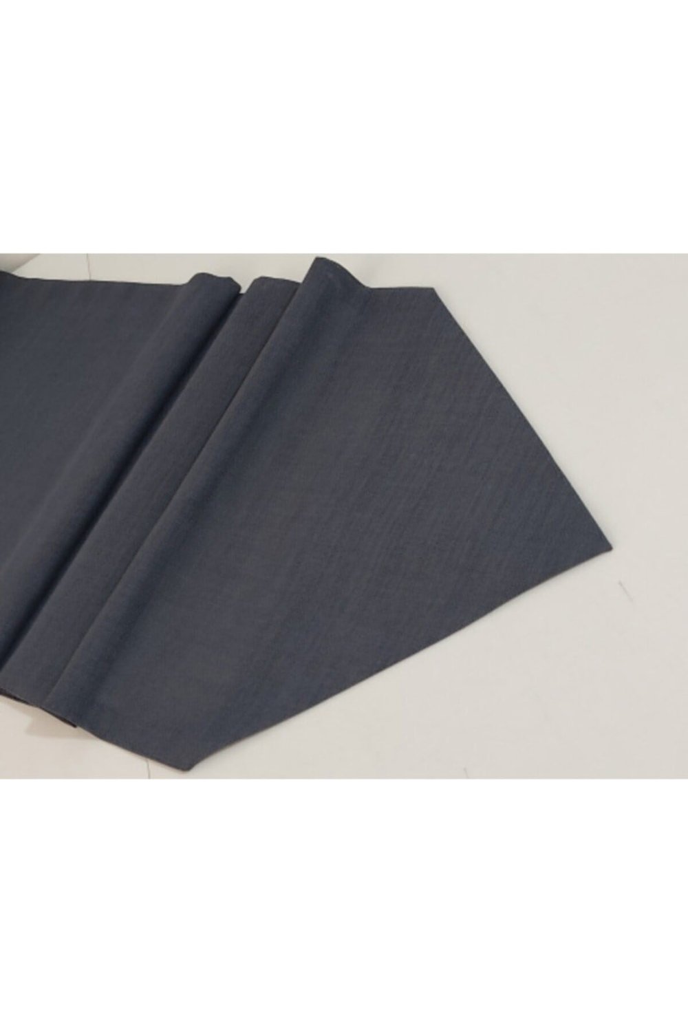 Linen Füme Renk Üçgen Runner 45x150