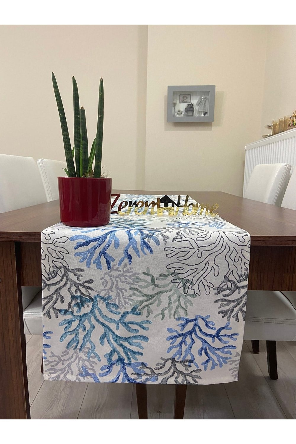 Mercan Desenli Sıvı Geçirmez Runner 45x160