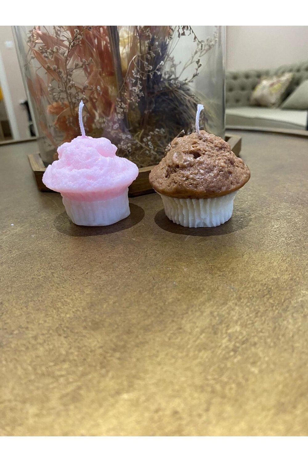 Muffin Tasarım Kek Mum 1 Adet