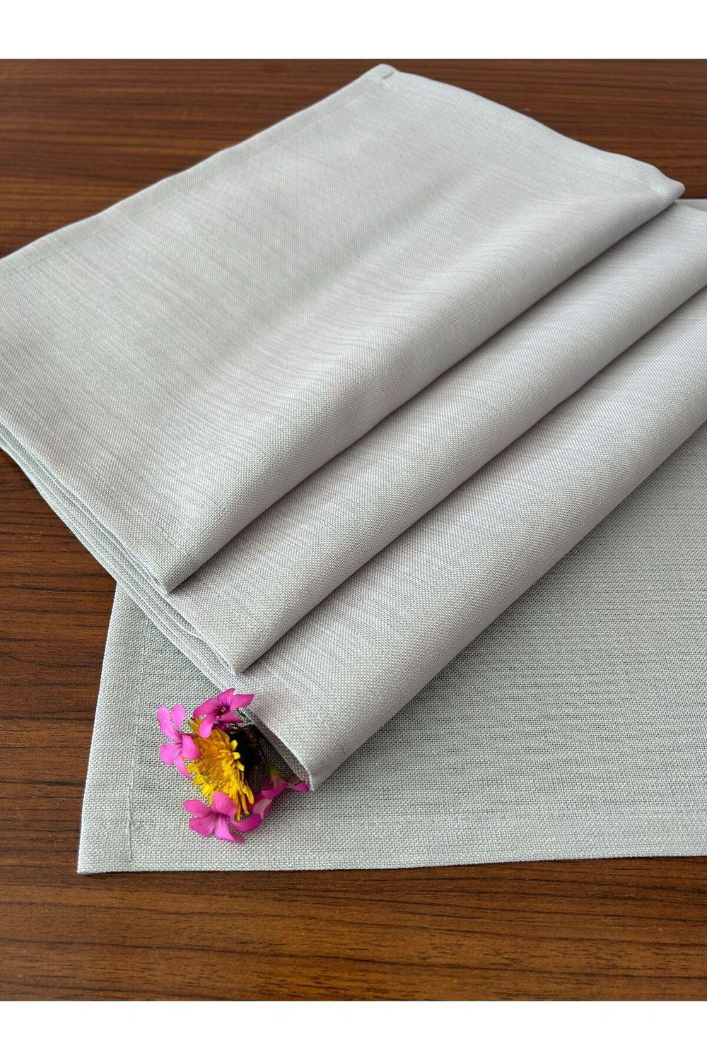 Simli Amerikan Servis Gri 4 Adet 35x45