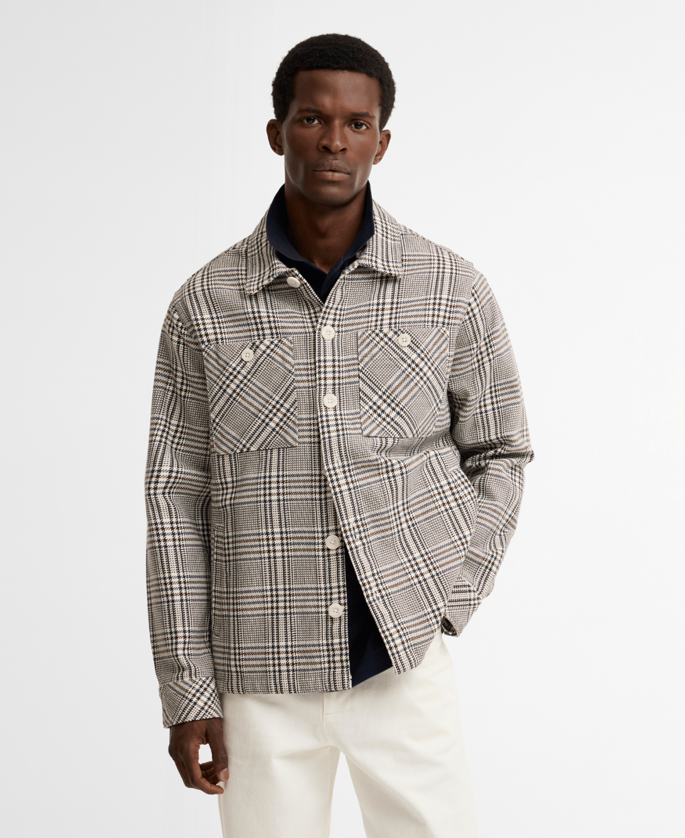 Barbour Alderney Houndstooth Dış Gömlek