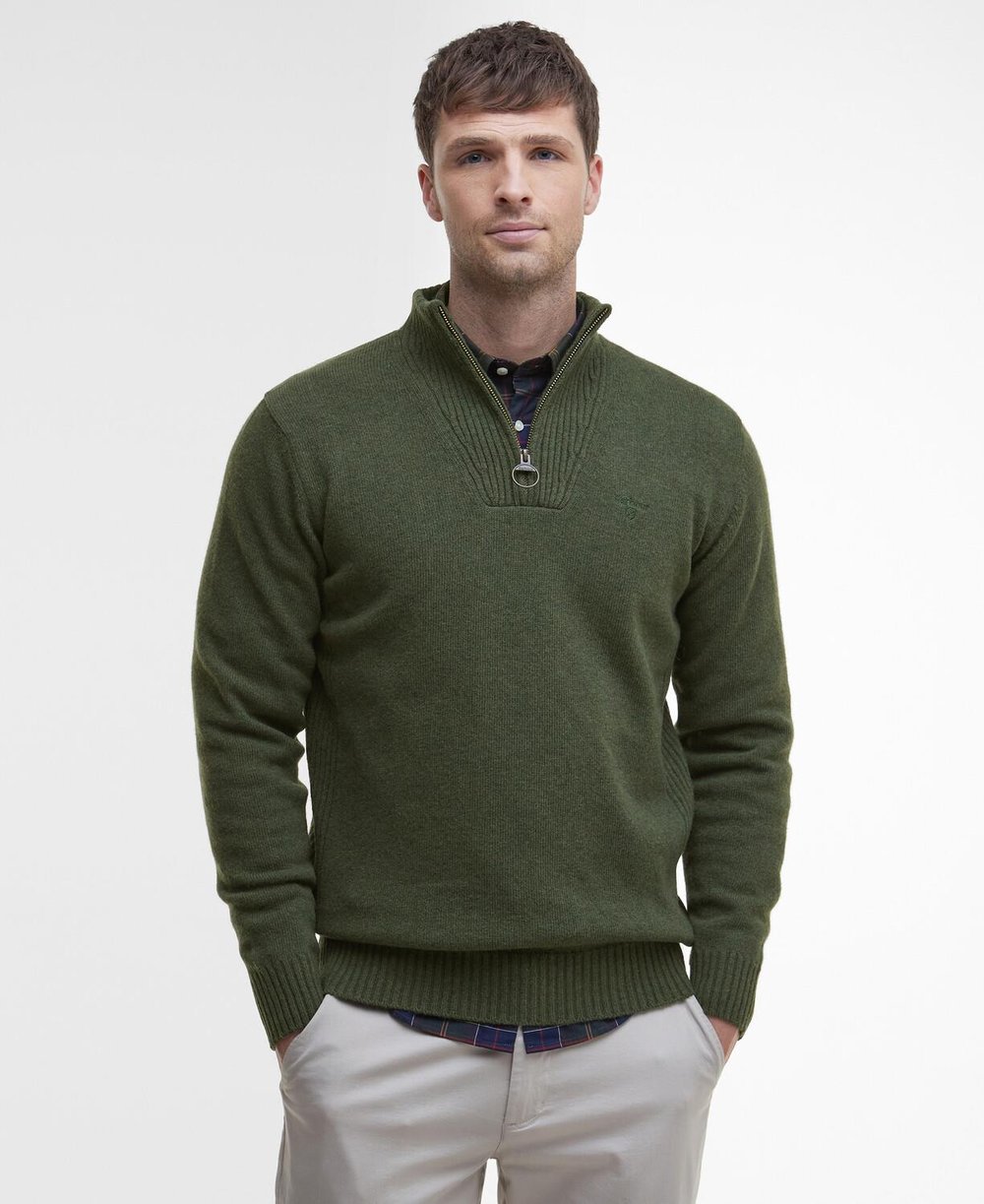 Barbour Essential Lambswool Half Zip Kazak