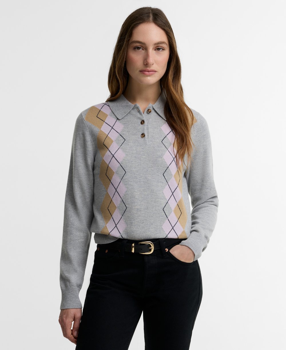 Barbour Fawne Knitted Kazak