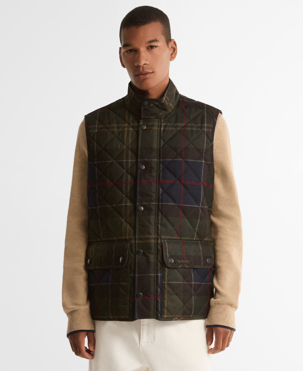 Barbour Icons Tartan Lowerdale Kapitone Yelek
