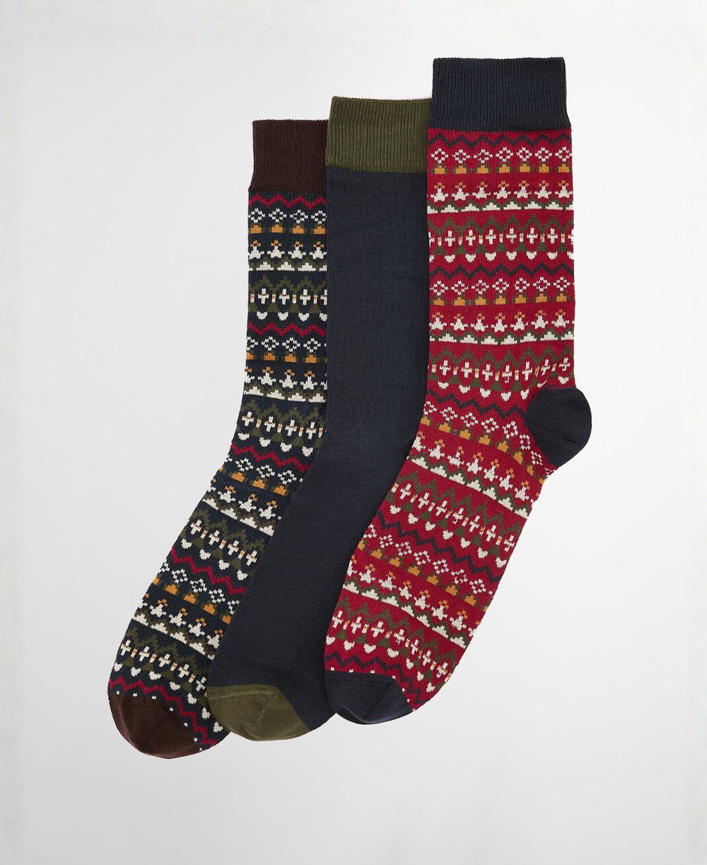 Barbour Marlow Fair Isle Çorap Hediye Kutusu