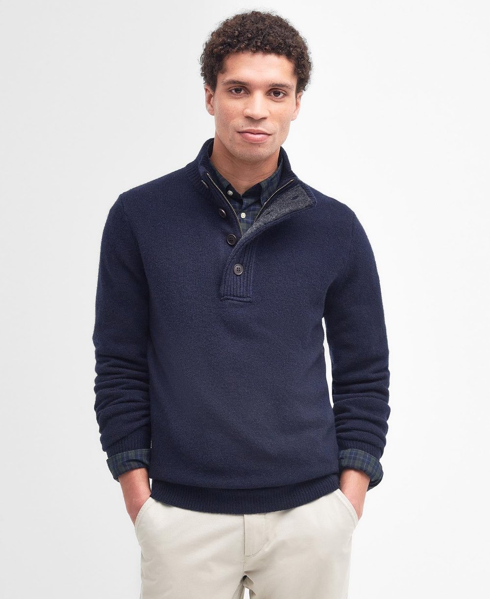 Barbour Patch Half Zip Kazak