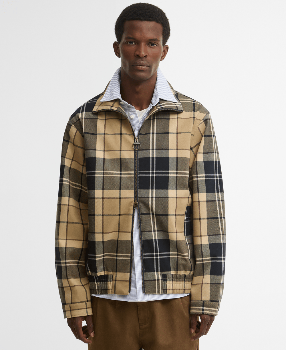 Barbour Tartan Showerproof Blouson Ceket