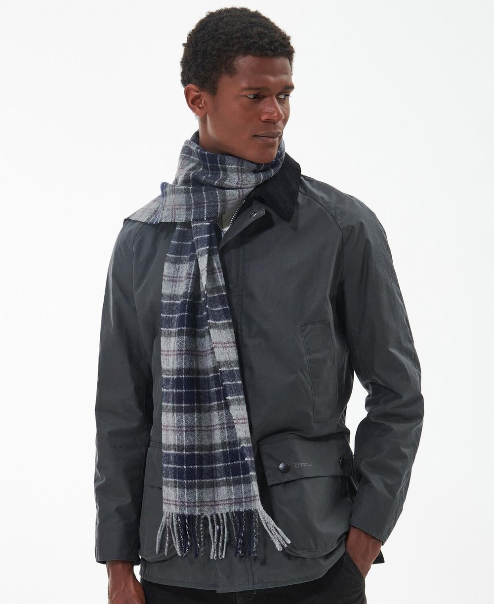 Barbour Unisex Tartan Yün Atkı (%100 Lambswool)