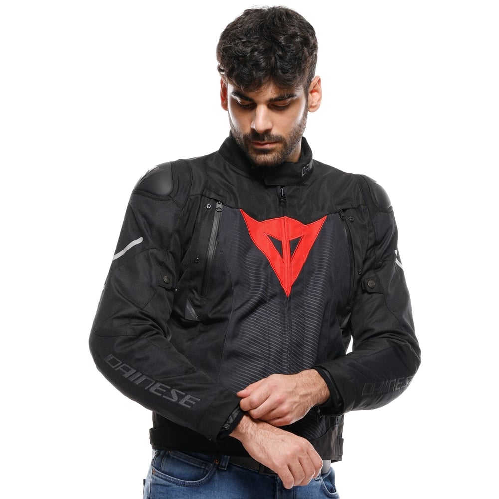 DAİNESE SUPER SPRİNT BLACK RED LAVA D-DRY MONT