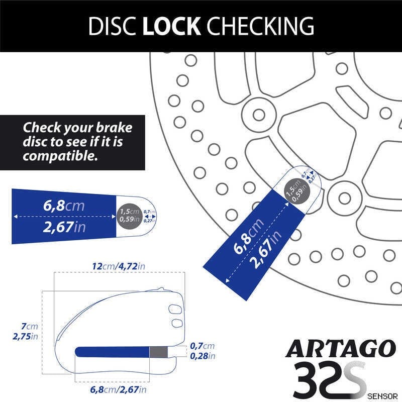 ARTAGO 32S SRA SINIFI ALARMLI DİSK KİLİDİ