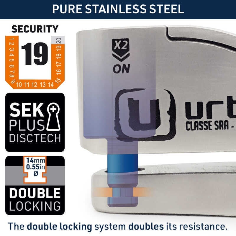 URBAN SECURITY UR14S SRA SINIFI ALARMLI DİSK KİLİDİ