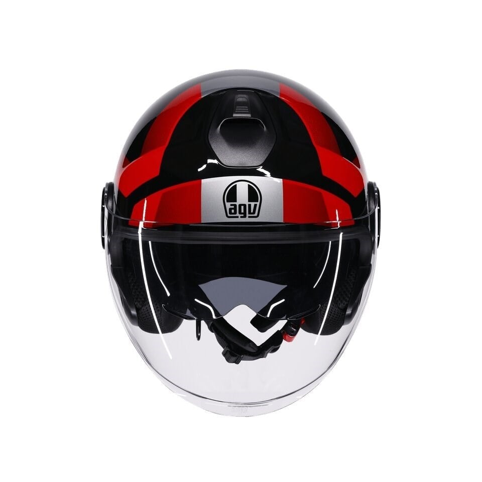AGV KASK/ ETERES CAMOGLI BLACK/RED/PURPLE