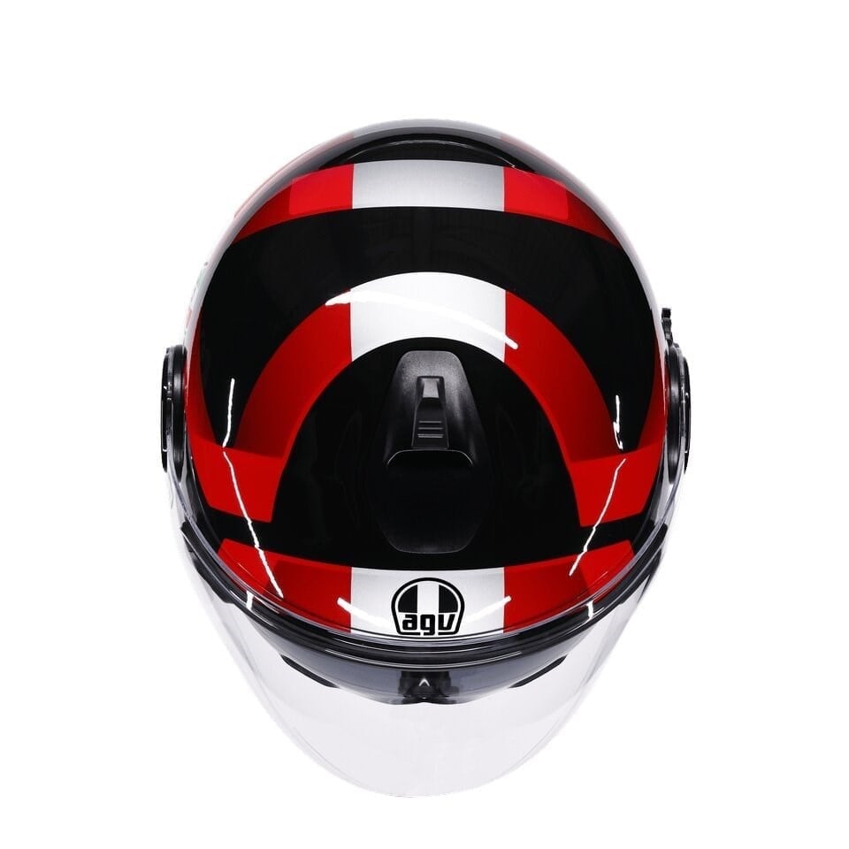 AGV KASK/ ETERES CAMOGLI BLACK/RED/PURPLE