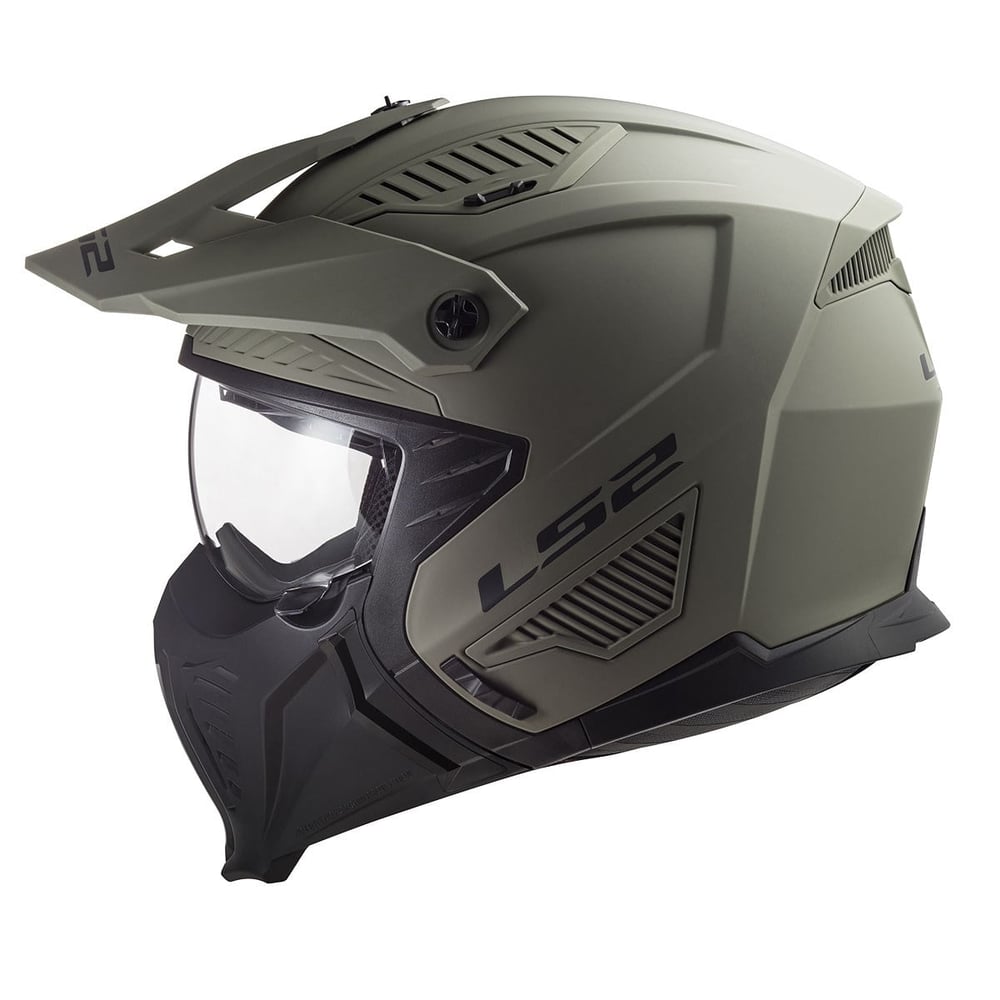 LS2 DRIFTER MAT OLIVE YEŞİL KASK
