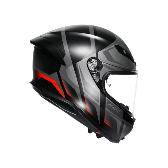 AGV KASK K6 S KARVE MATT BLACK GREY RED
