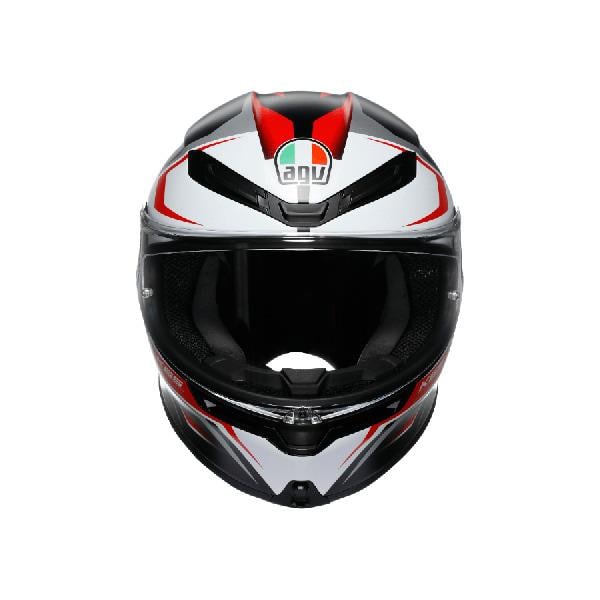 AGV KASK K6 S KARVE MATT BLACK WHITE RED