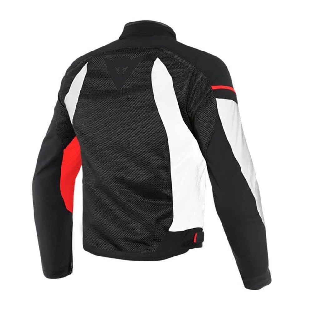 DAINESE AIR FRAME D1 TEX  BLACK WHITE RED CEKET