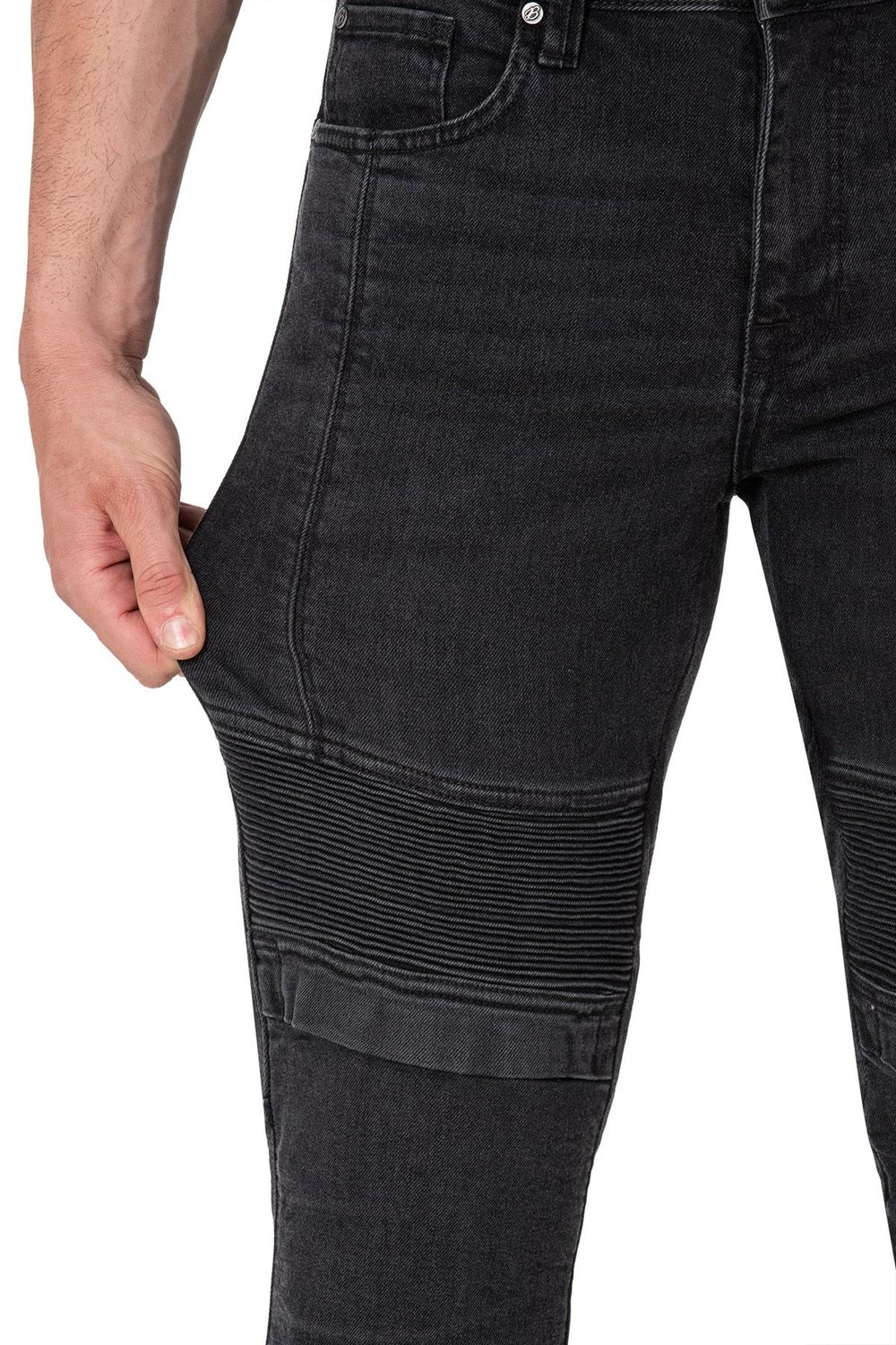 BJ IRON SHIELD FLEXI KORUMALI MOTOSİKLET KOT PANTOLONU