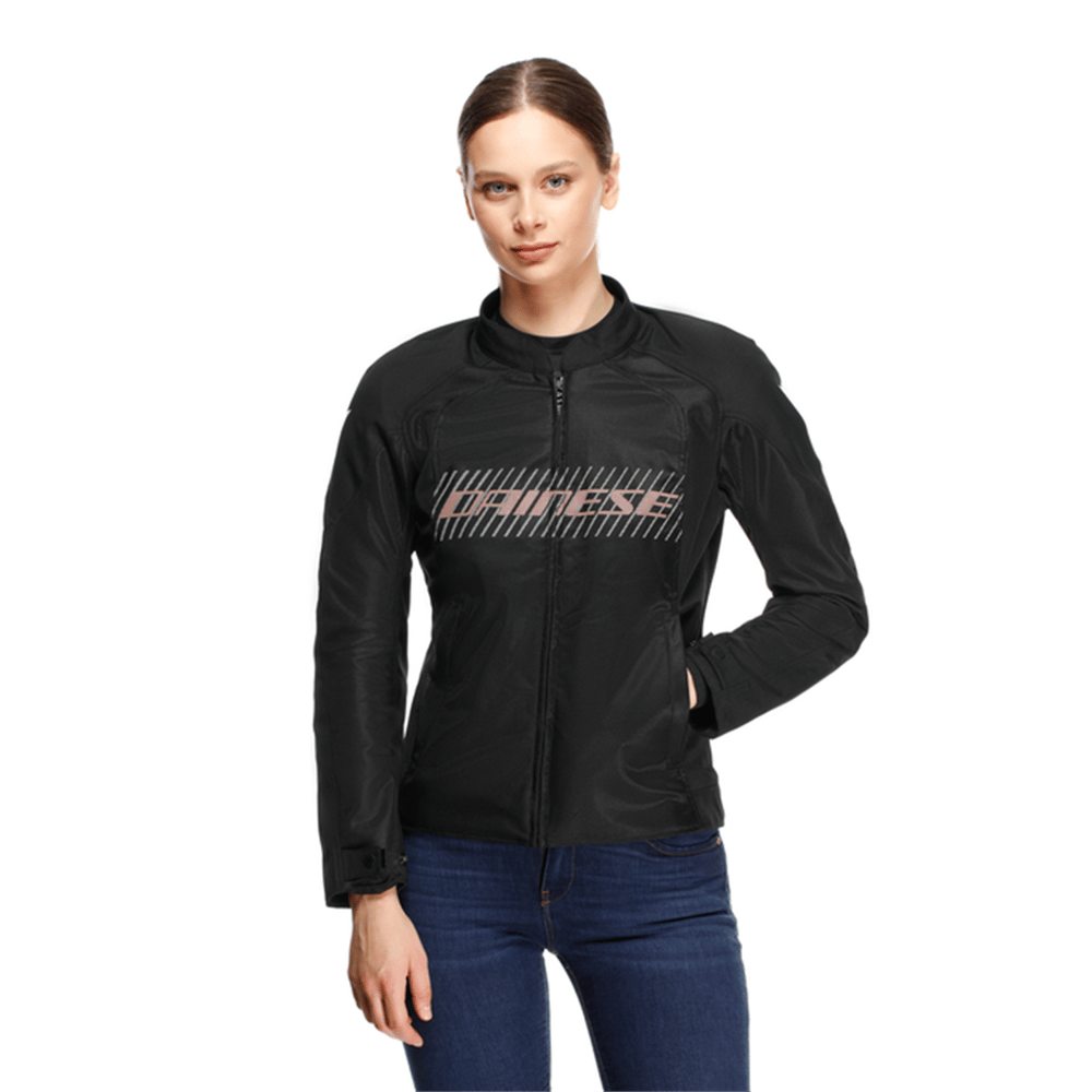 DAINESE CEKET/HEROSPHERE AIR TEX JACKET WMN BLACK WHITE PEACH